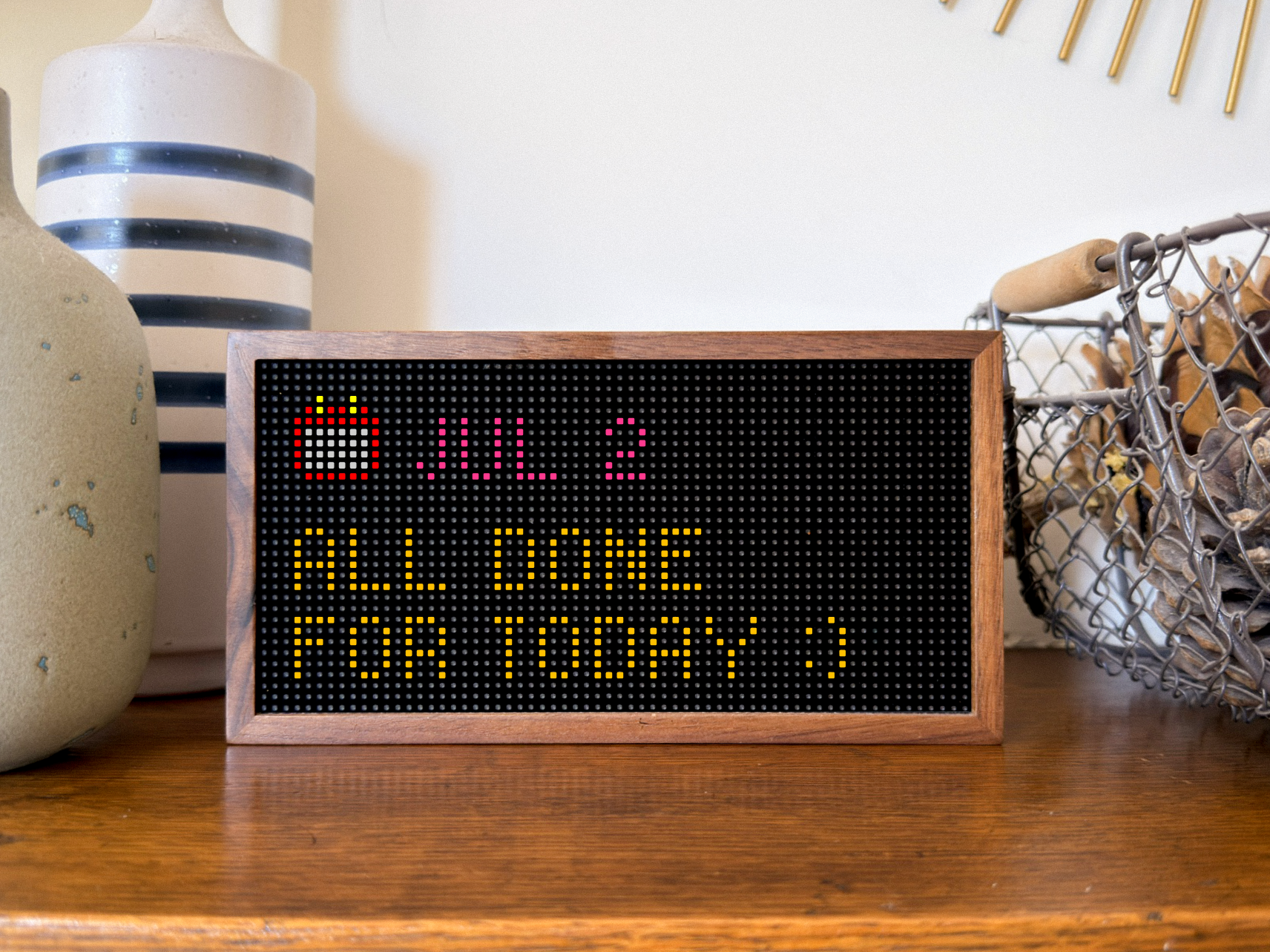 A calm take on the end-of-day message borrowed from the official app.